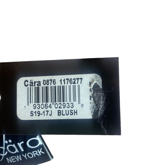 Cara New York soft fuzzy pink/white beaded pearled fringed scarf - Picture 3 of 6